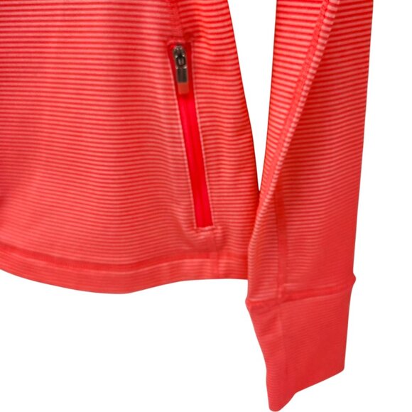 GapBody Pink Striped Full-Zip Jacket Womens S Polyester/Spandex - Picture 6 of 7